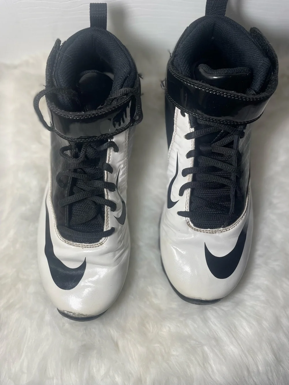 Nike Superbad Shark Football Cleats Men’s Size 8 Black White